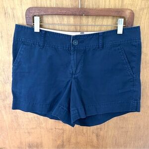 Lilly Pulitzer Chino Cotton Navy Shorts. Size 6.
